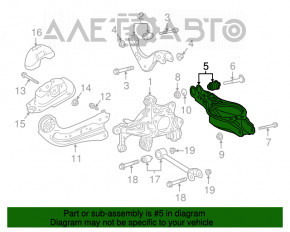 Maneta inferioară pentru arc spate dreapta Toyota Camry v70 18-