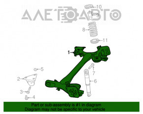 Bara spate Fiat 500 12-19