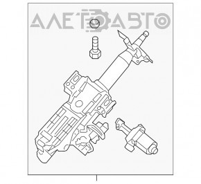 Рулевая колонка Nissan Murano z52 15-18