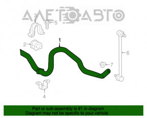 Stabilizatorul frontal pentru Lexus RX350 RX450h 16-22