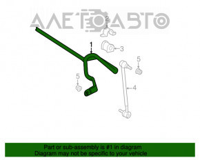 Stabilizatorul frontal Toyota Camry v40