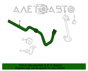 Stabilizator spate pentru Lexus ES350 07-12, nou, original