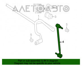 Bara de stabilizare spate dreapta pentru Toyota Camry V40 2.4