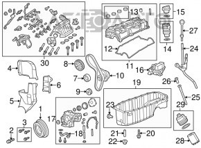 Separator de ulei pentru motor Fiat 500L 14- 1.4T