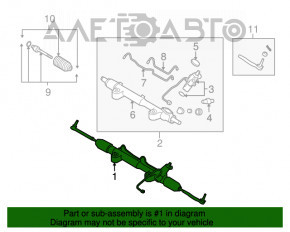 Рейка рулевая Infiniti G35 06-14 AWD