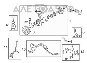 Шланги высокого давления ГУР Infiniti Q50 14-15 Rwd