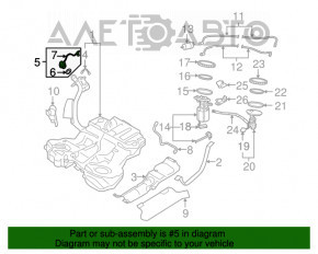 Capacul gurii de umplere a rezervorului de combustibil Audi A4 B8 08-16