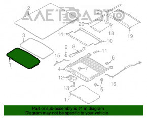 Geamul de parbriz față Ford Flex 09-19