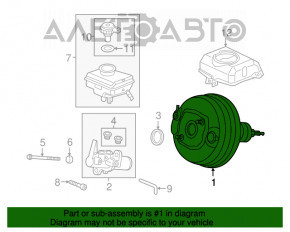 Вакуумный усилитель Audi A4 B8 13-16 рест