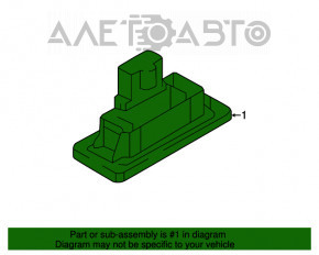 Iluminarea plăcii de înmatriculare stânga a portbagajului Audi A4 B8 13-16 restilizat sedan nou OEM original.