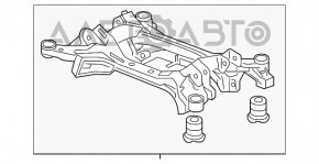 Подрамник задний Honda Accord 13-17