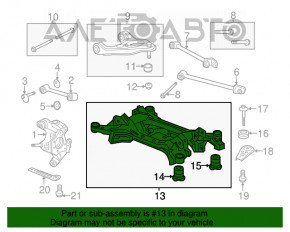 Подрамник задний Honda Accord 13-17