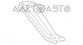 Capacul spate al barei spate stânga pentru Acura MDX 14-16 pre-restilizare