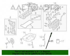 Verificator de ulei Chrysler 200 15-17 2.4