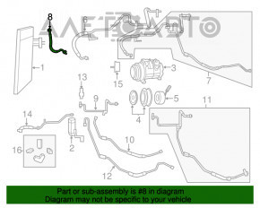 Bobina de condensare a compresorului de aer condiționat Dodge Grand Caravan 11-20