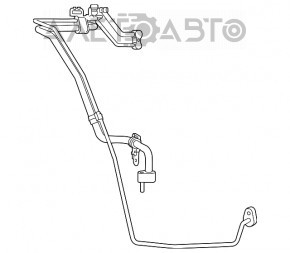 Tubul de aer condiționat al încălzitorului-condensator Jeep Compass 11-16 2.0 2.4