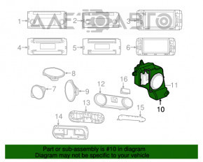 Amplificator audio pentru Jeep Patriot 11-17