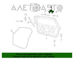 Buclele ușii portbagajului stâng Dodge Journey 11-
