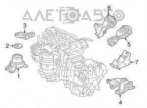 Pernele motorului dreapta Honda HR-V 16-22 TENACITY