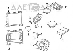 Subwoofer Dodge Challenger 15-19 restituire