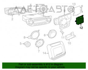 Усилитель Fiat 500 13-16