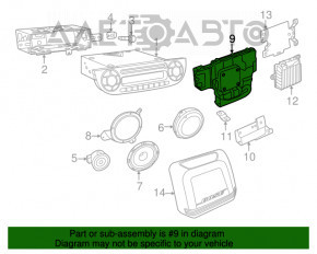 Сабвуфер Fiat 500 12-19