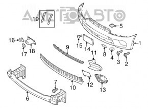 Amplificatorul de bara fata pentru BMW X5 E70 11-13 restul