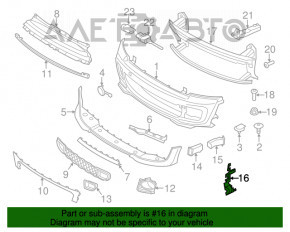 Deflector radiator dreapta Mini Cooper F56 3d 14-