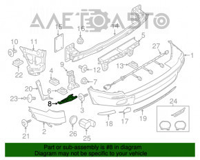 Suport de fixare a barei spate dreapta BMW X5 E70 07-13