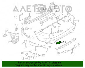 Capacul carligului de tractare pentru bara spate dreapta BMW X5 E70 11-13 restilizat