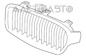 Grila radiator dreapta BMW 3 F30 4d 12-18 sport line nou OEM original