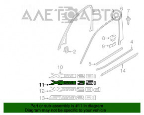 Emblema inscripția Xdrive35i dreapta față BMW X5 E70 07-13