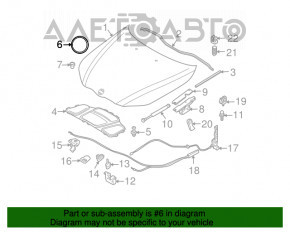 Emblema capotei BMW X3 F25 11-17 nou OEM original