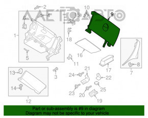 Cutie de mănuși, compartiment Mini Cooper Countryman R60 10-16