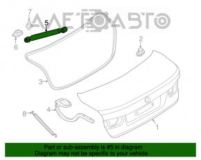 Amortizorul capacului portbagajului BMW 3 F30 12-18