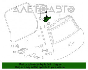 Buclele ușii portbagajului stânga Mini Cooper Countryman R60 10-16