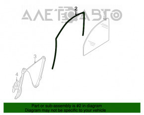 Уплотнитель стекла передний правый BMW X5 E70 07-13