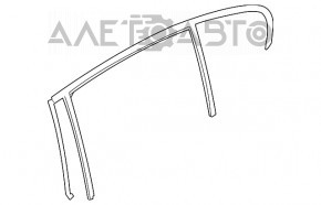 Уплотнитель стекла задний левый BMW 3 F30 4d 12-18