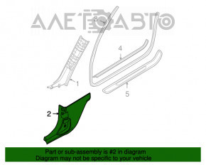 Capacul amortizorului frontal stânga jos BMW 3 F30 12-18 negru, tip 2