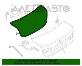 Garnitura capac portbagaj BMW 3 F30 4d 12-18