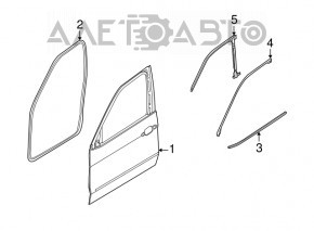 Garnitură de etanșare a ușii față stânga BMW X5 E70 07-13