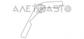 Garnitură capotă-aripa dreapta BMW X5 E70 07-13 nou original OEM