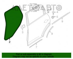 Garnitura de ușă spate stânga Mini Cooper Countryman R60 10-16