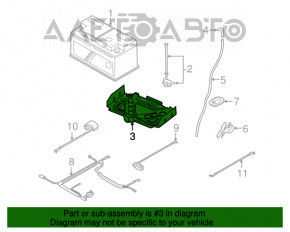 Поддон АКБ Mini Cooper Countryman R60 10-16