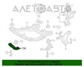 Лопух переднего подрамника передний правый Lexus RX300 RX330 RX350 RX400h 06-09