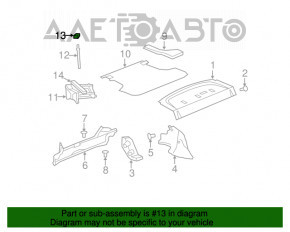 Крепление запасного колеса Jeep Compass 11-16