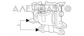 Pernele motorului stâng Jeep Compass 11-16 2.0, 2.4, AWD, FWD