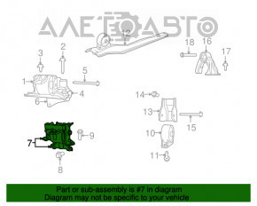 Pernele motorului stâng Jeep Compass 11-16 2.0, 2.4, AWD, FWD