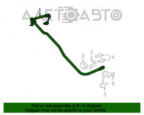 Stabilizator spate Chrysler 200 11-14 19,5