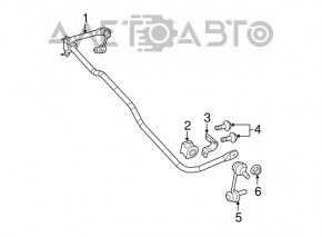 Stabilizator spate Chrysler 200 11-14 19,5